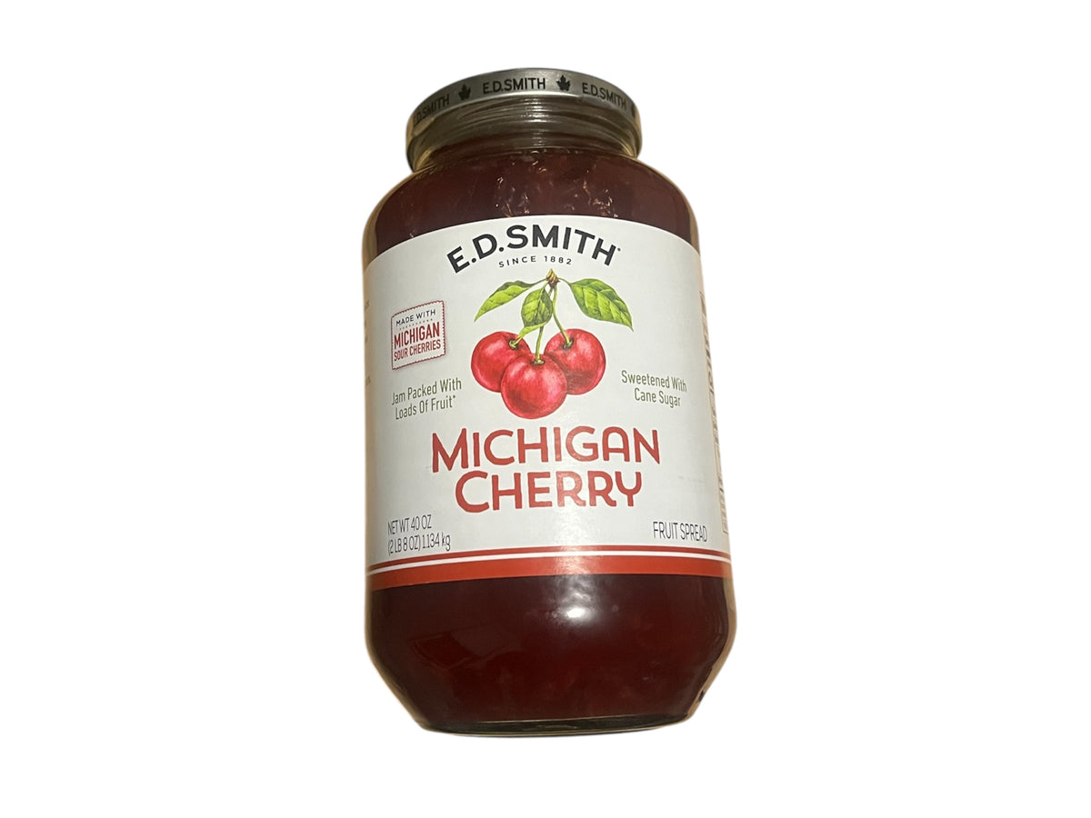 E. D. Smith MICHIGAN CHERRY Fruit Spread 40 OZ Jar 🍒